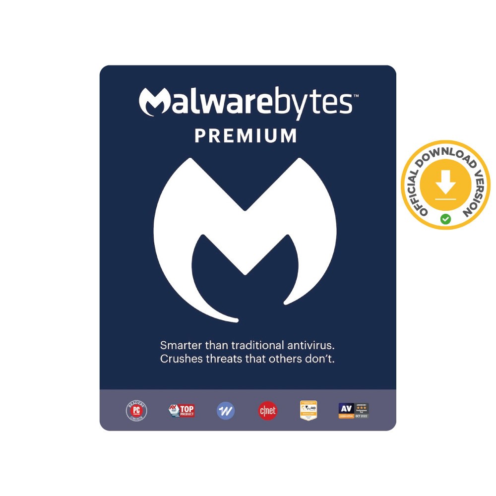 Malwarebytes Premium 2026 | 1 Year 5 Devices | Antivirus | Download