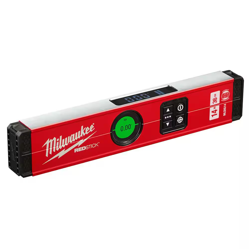 14 In. Redstick Digital Box Level with Pin-Point Measurement Technology