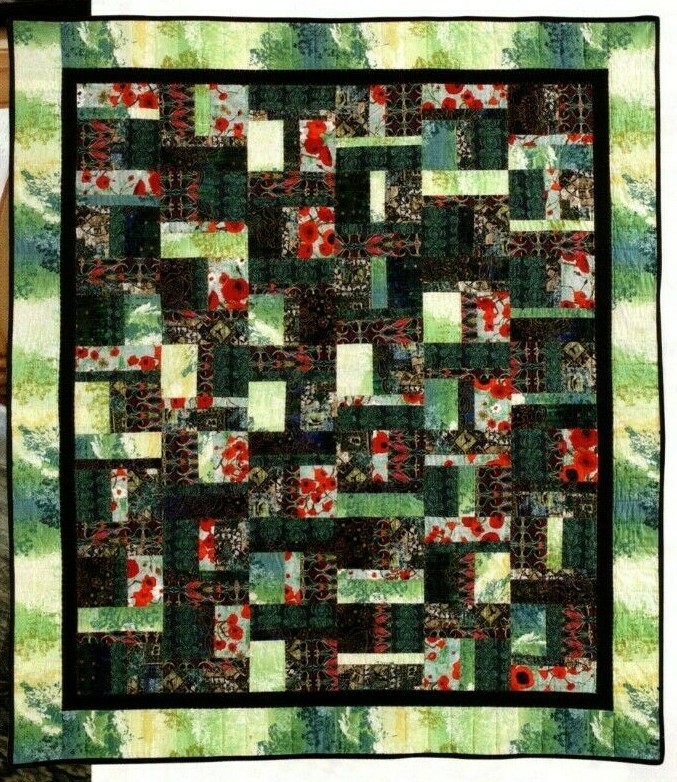 Peeking Poppies Quilt Pattern Pieced VW