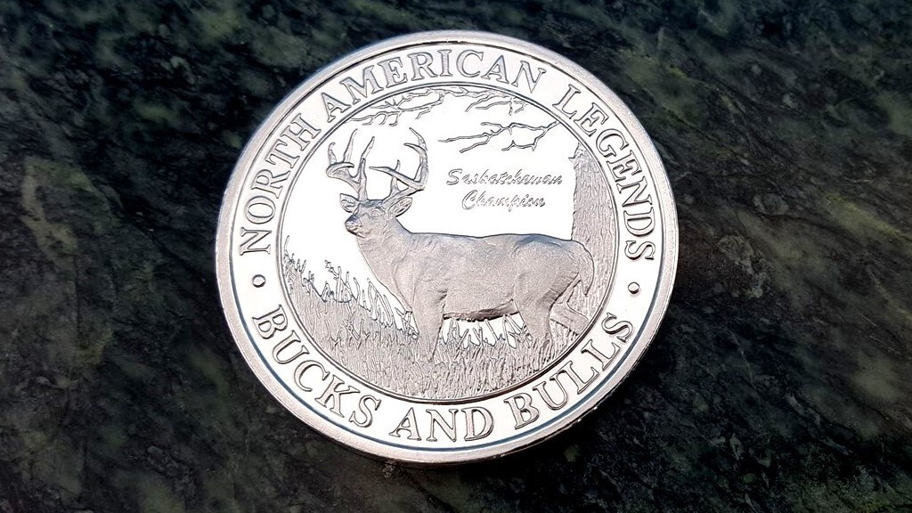 Bucks and Bulls Saskatchewan Champion Deer NAHC Big Game Silver Collector Coin