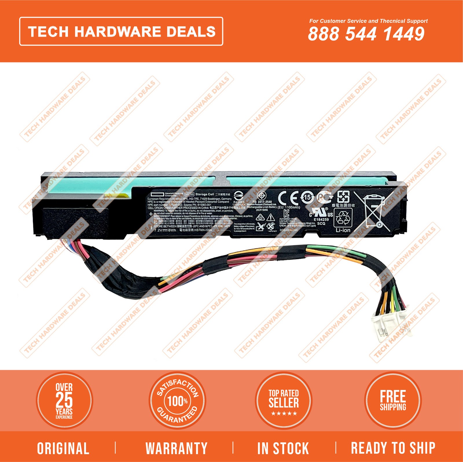878643-001    HP 96W Megacell Battery 145mm Cable