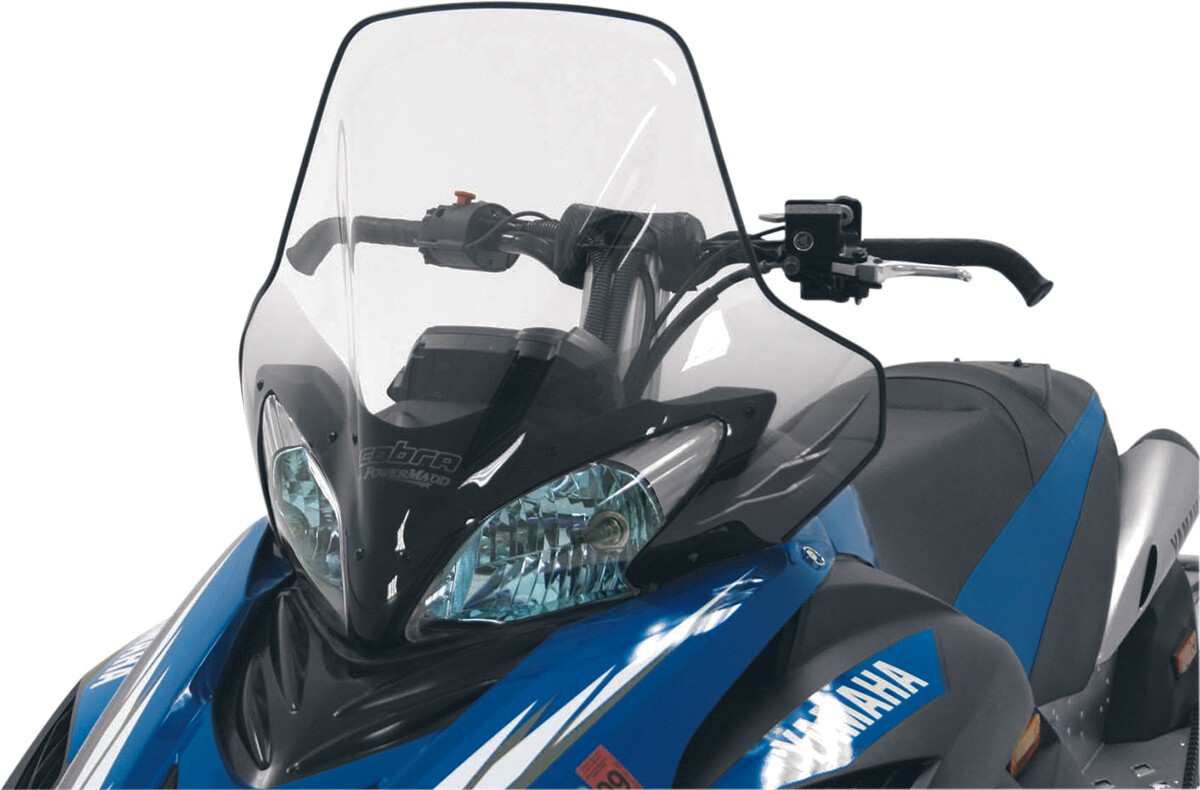 Powermadd Cobra Windshield 18.5in Clear/Black Fade Snowmobile