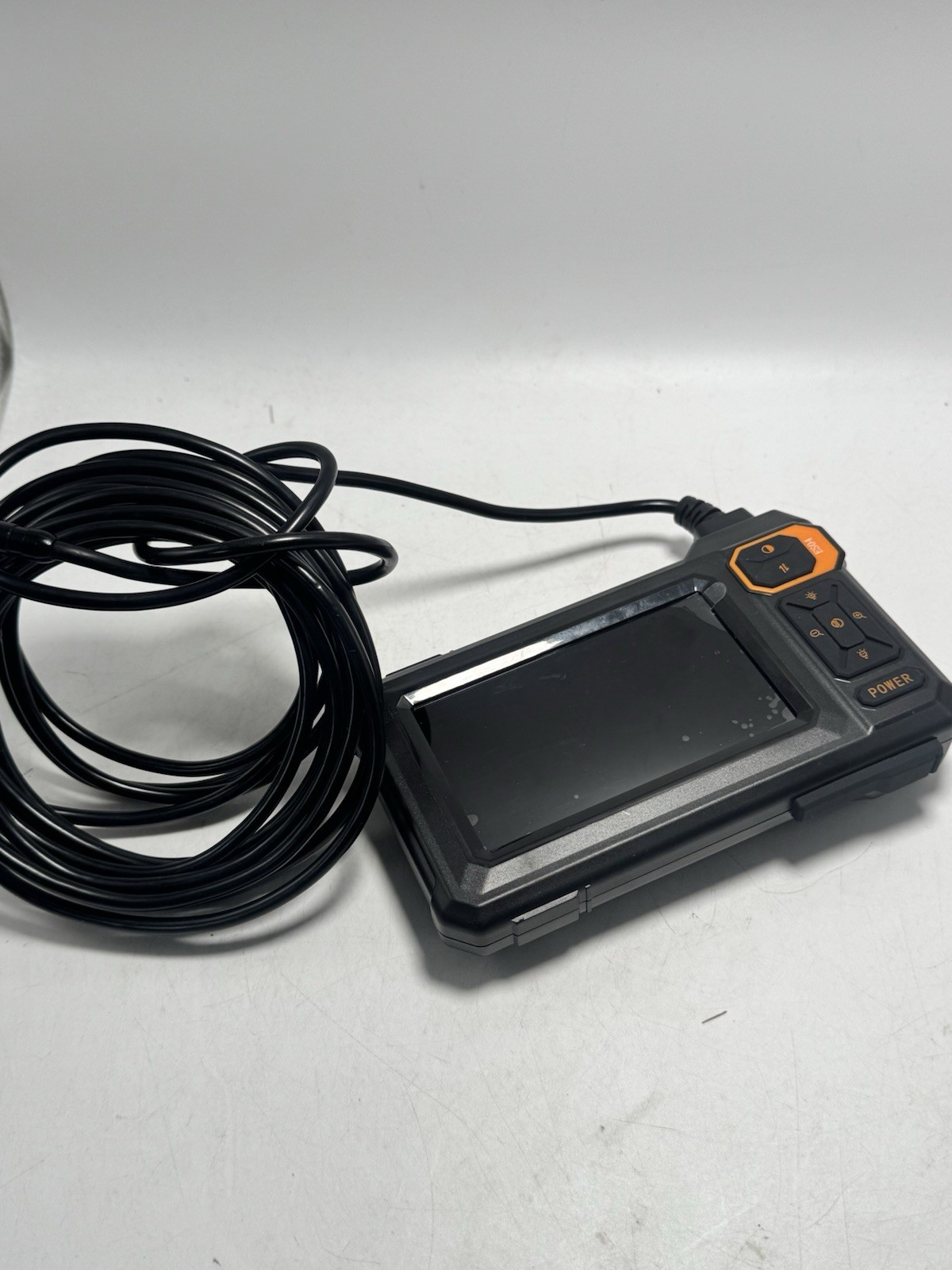 AukonVee 4.3" HD Endoscope Camera with Light and Fish Tape Wire Puller black