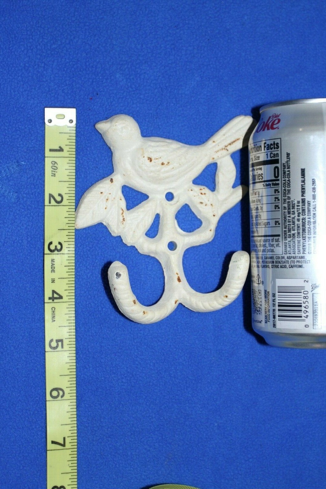 Cast Iron Songbird Wall Hooks - 4 items - DLT