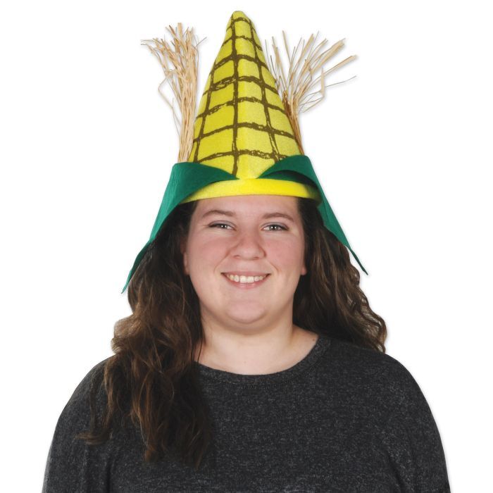 Beistle Unisex Plush Corn Cob Hat