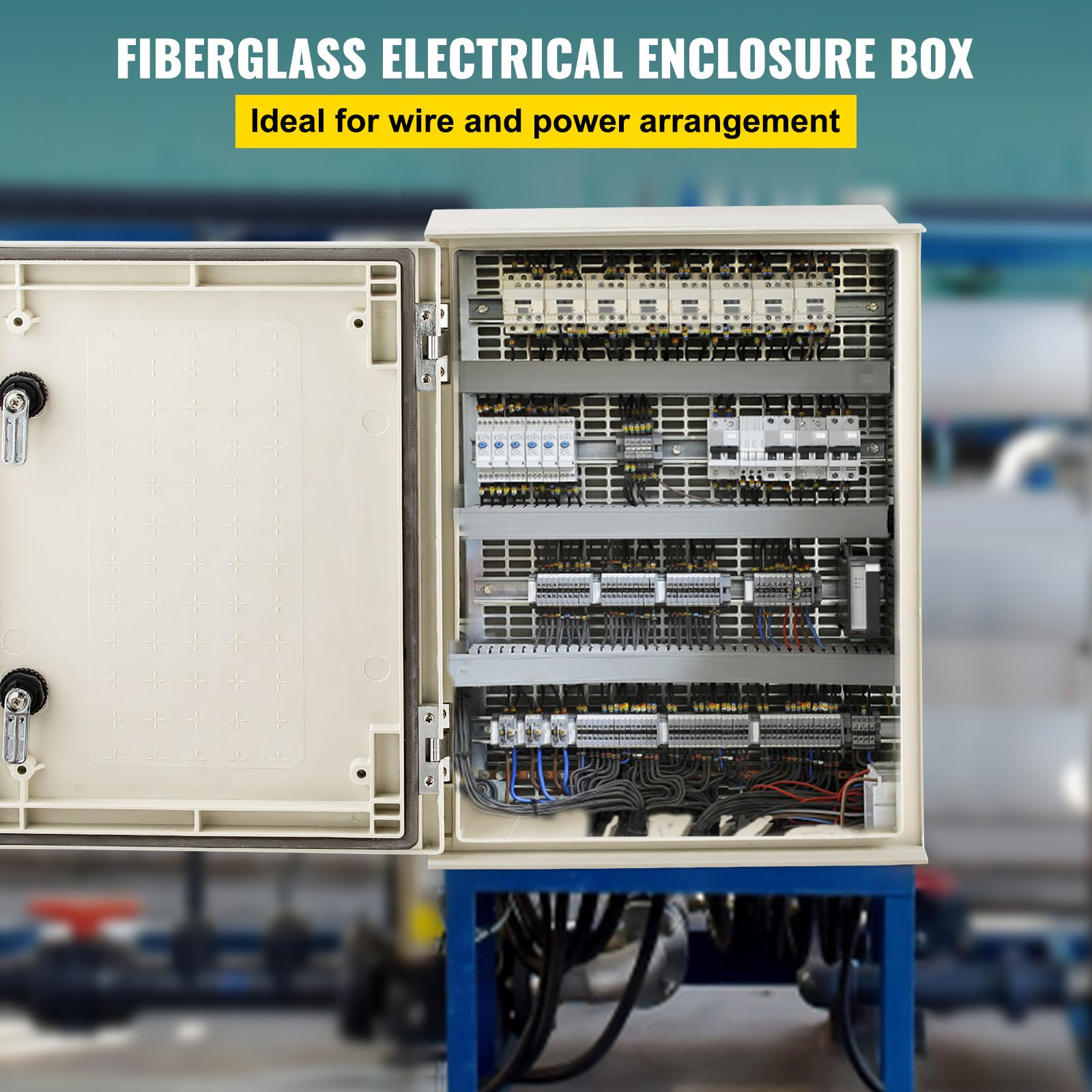NEMA Steel Enclosure, with Mounting Plate(40 x 30 x 20 cm)