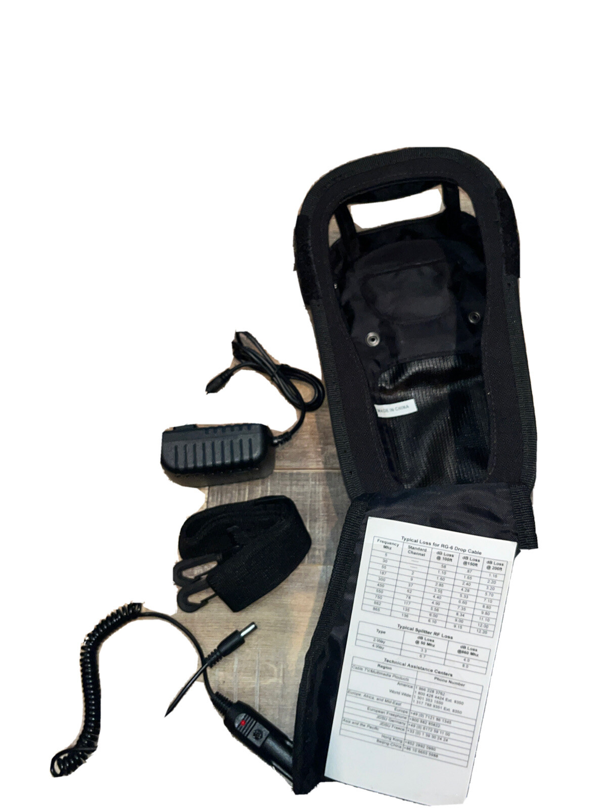 JDSU DSAM XT Cable Meter Carrying Case Wall & Car Charger Accessories bundle