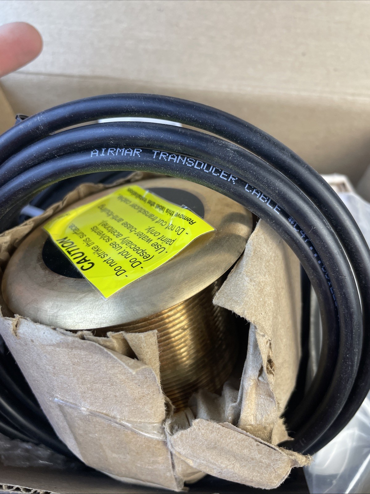Garmin B60 Bronze Tilted Element 20° Through Hull Transducer Blue 8 Pin