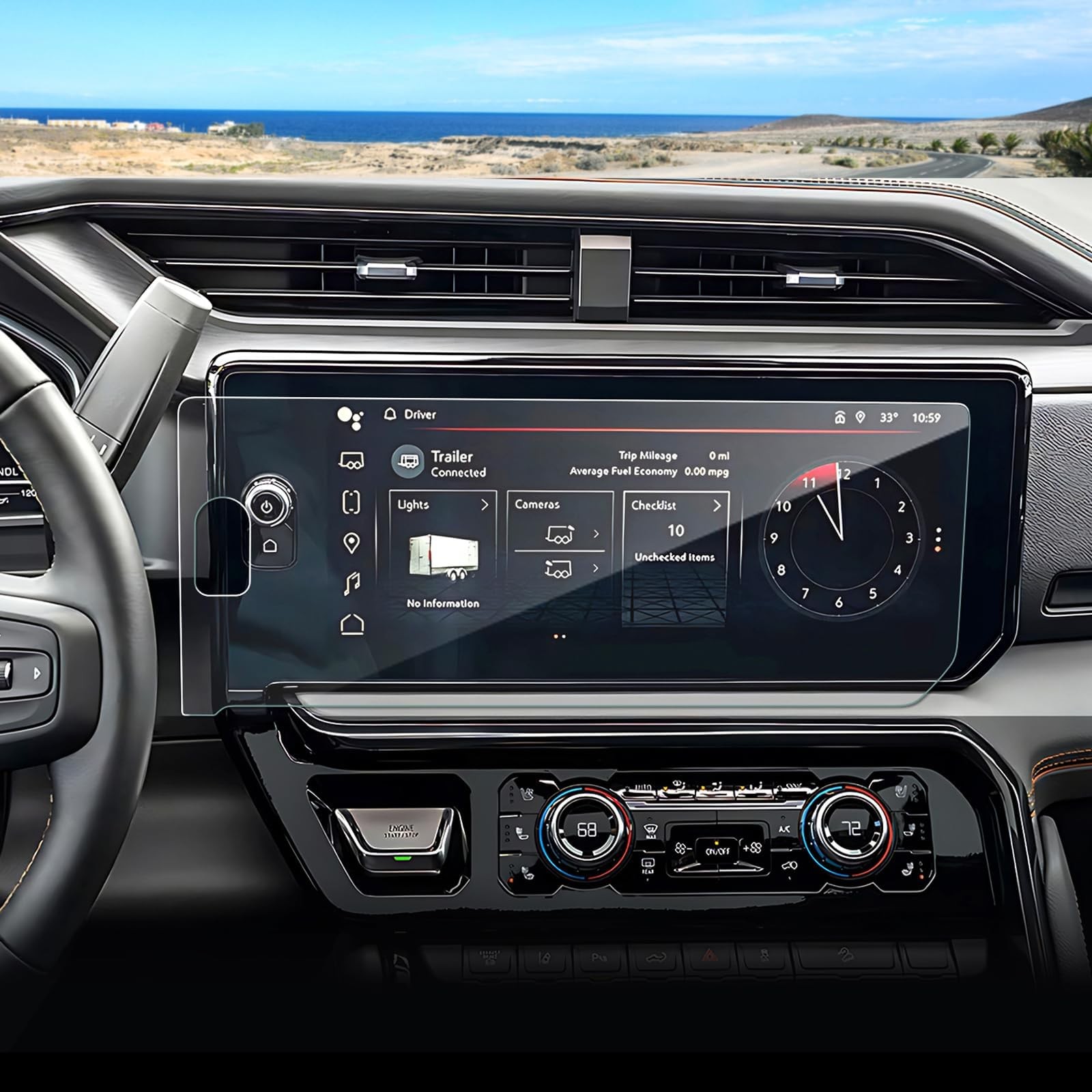 (2022+) 13.4In Navi w/ Hole,AG, 13.4-inch Touch Screen (GMC Sierra...