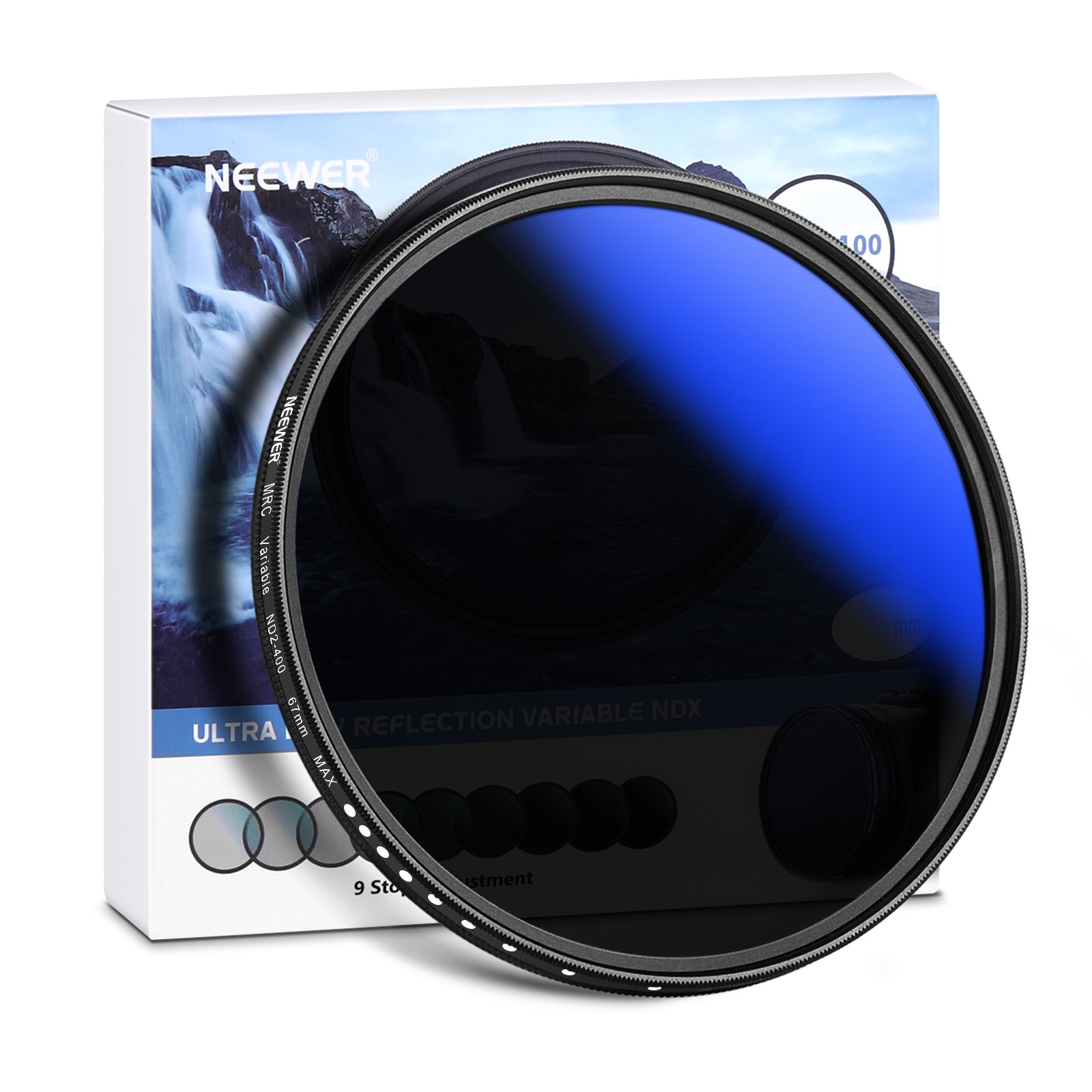 NEEWER NW SERIES AD 67mm Variable ND2-400 Filter