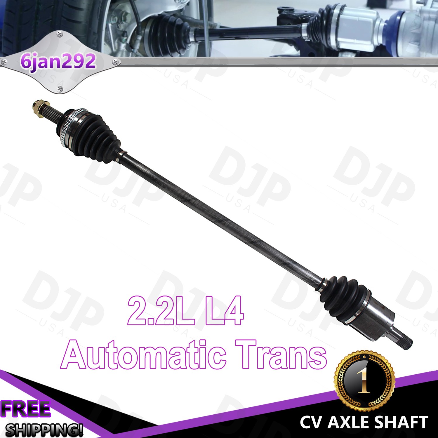 Front Left Driver Side CV Axle Shaft for 1990-1993 Honda Accord 2.2L Automatic