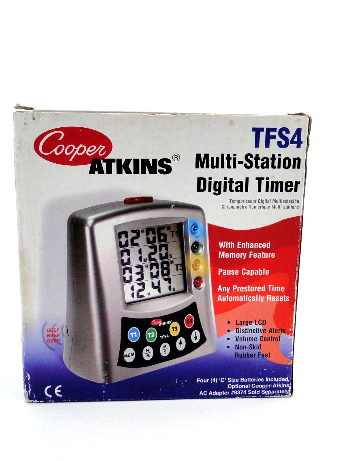 Cooper-Atkins TFS4 Multi-Station Digital timer New in box