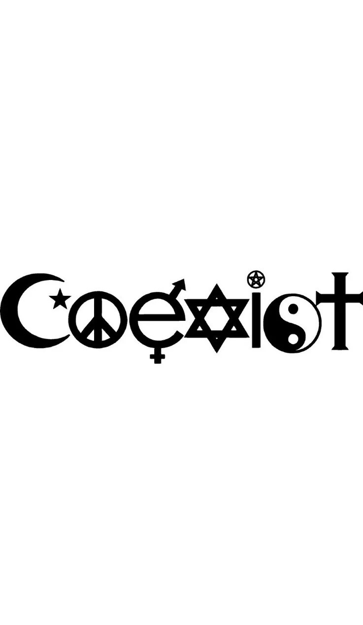 Coexist Die Cut Vinyl Decal