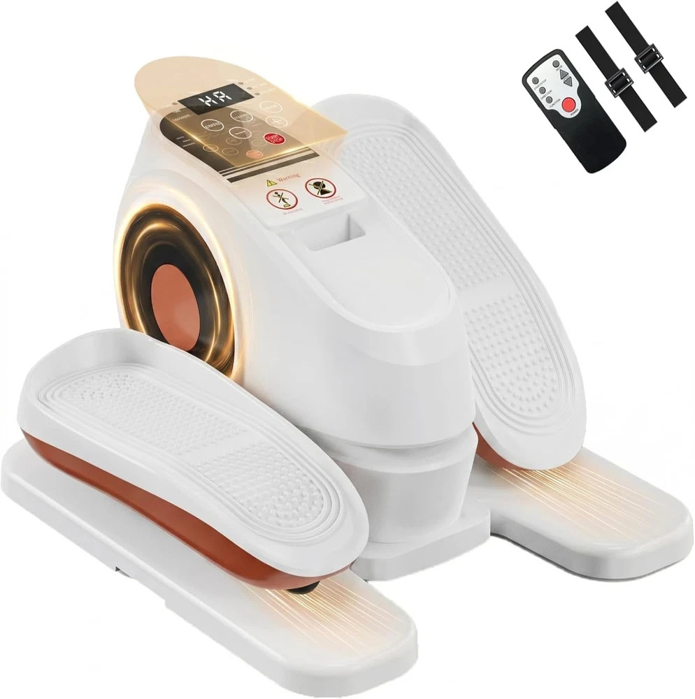 Under Desk Elliptical Machine, 16-Speed Electric Elliptical Leg Exerciser as See