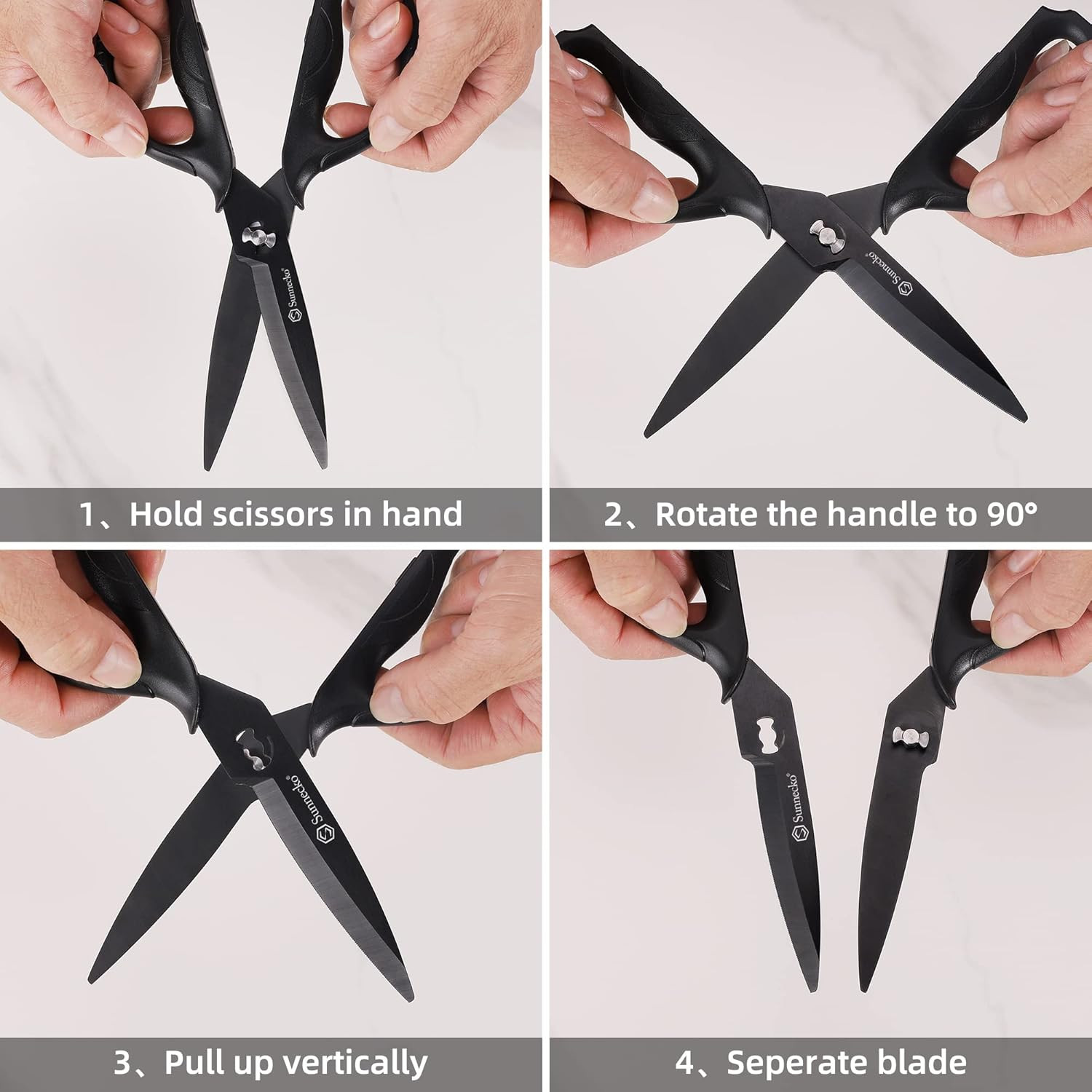 Kitchen Scissors All Purpose Heavy Duty Scissors Titanium Coated, Kitchen Shears