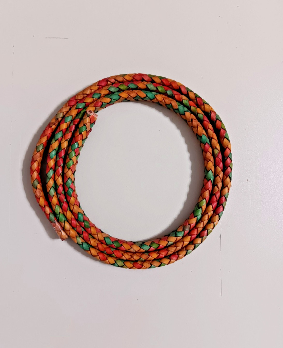 Xsotica®- Flat Braided Bracelet Leather Cord Gypsy Kinte 10mm x 40 Inch Length