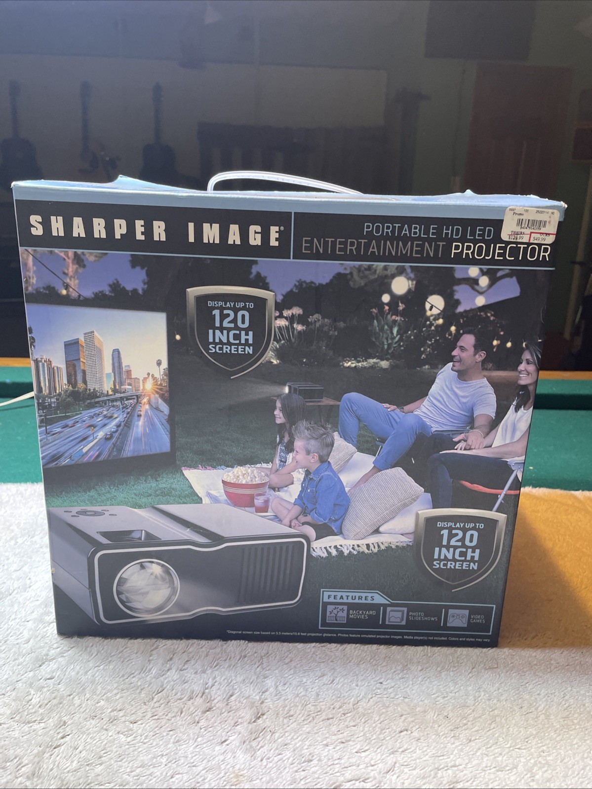 Sharper Image Portable HD LED Entertainment Projector