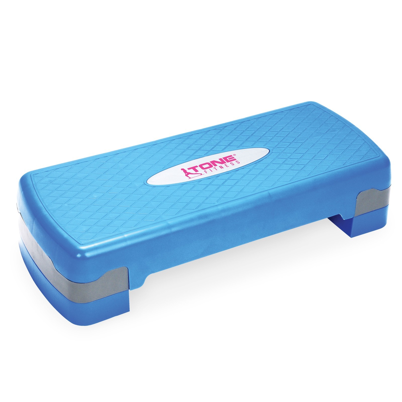 Aerobic Stepper 3 Height Levels Blue & White W/ Non-Slip Surface – For Fitness