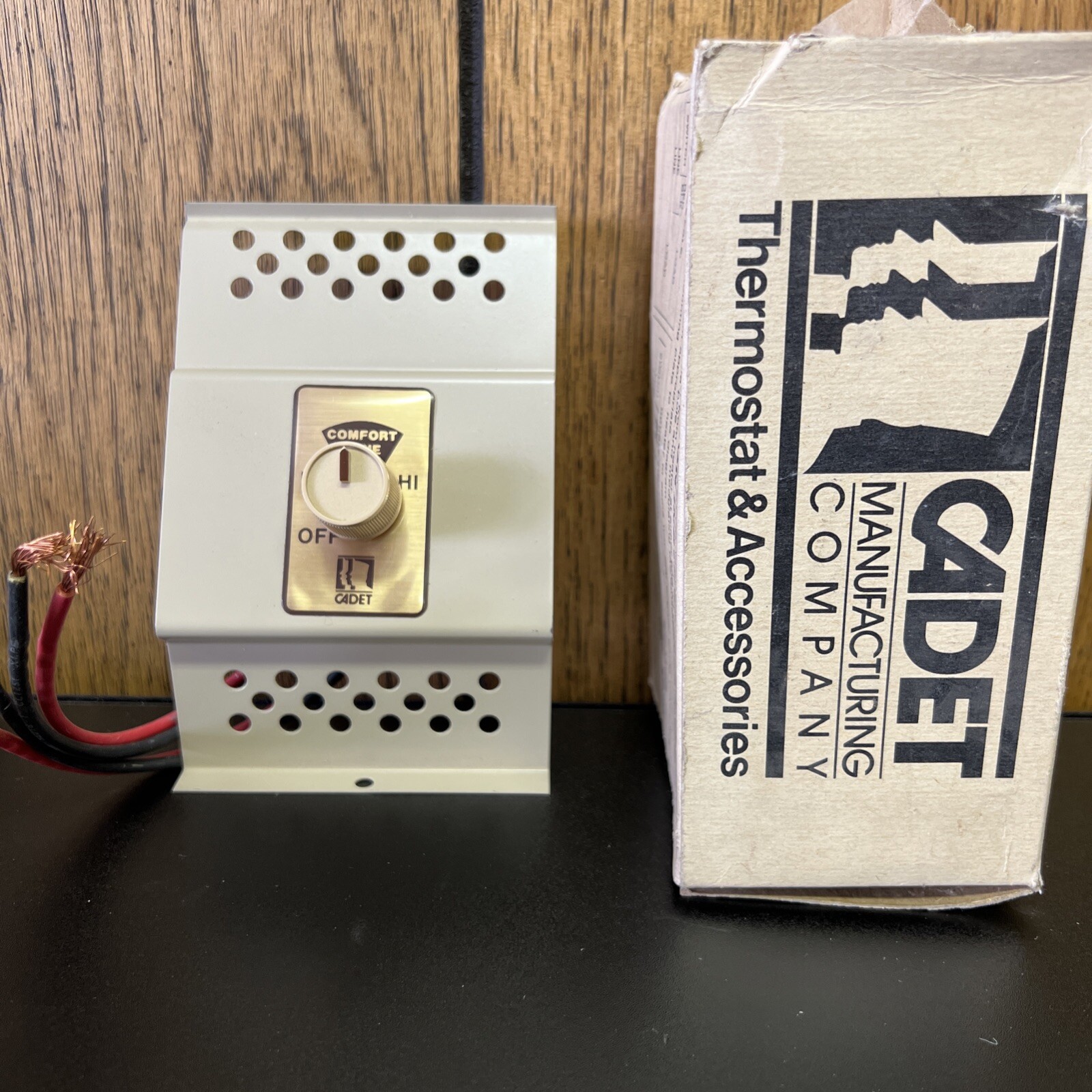 CADET Built-in Baseboard Thermostat Double Pole (4 Wires) NOS Vintage Retro COOL