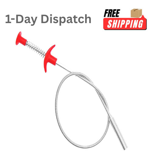 24in Flexible Grabber Tool 4 Claw Pickup Reacher Drain Cleaner Tool