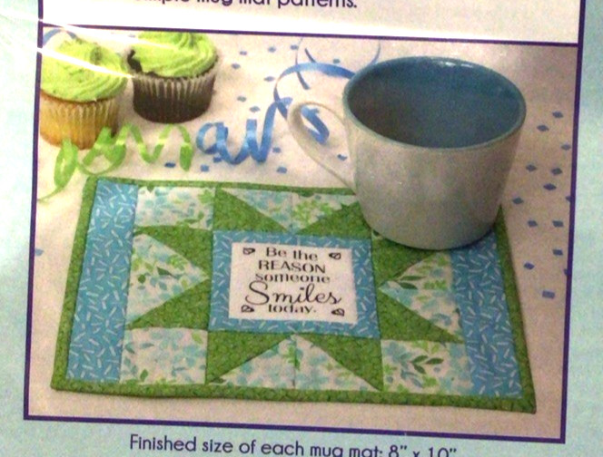 June Tailor Quilt Inspirational Mug Mat “Uplifting” Kit 7 Printed Statements