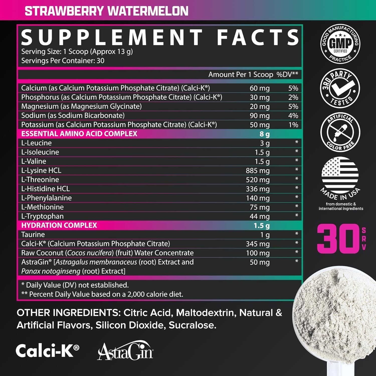 Nutrex - EAA + Hydration Strawberry Watermelon 30 Servings