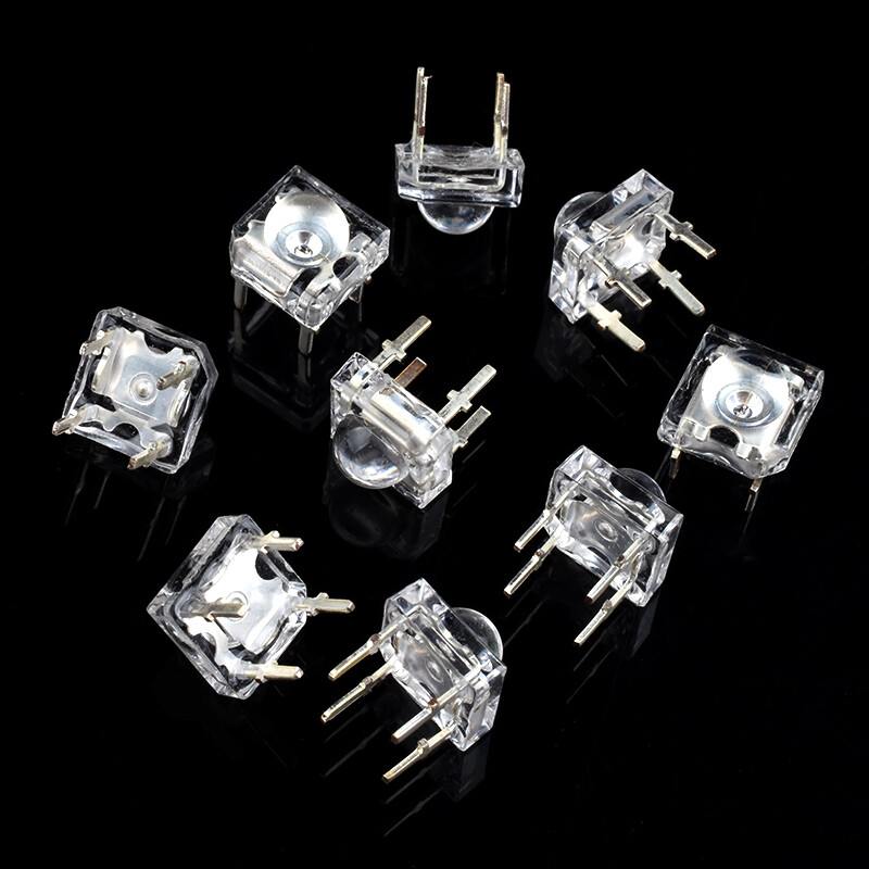 LED Bulb Lamp Light Led Lamp Beads White/Red/Green/Blue/Yellow F5mm 3*7.6*7.6mm