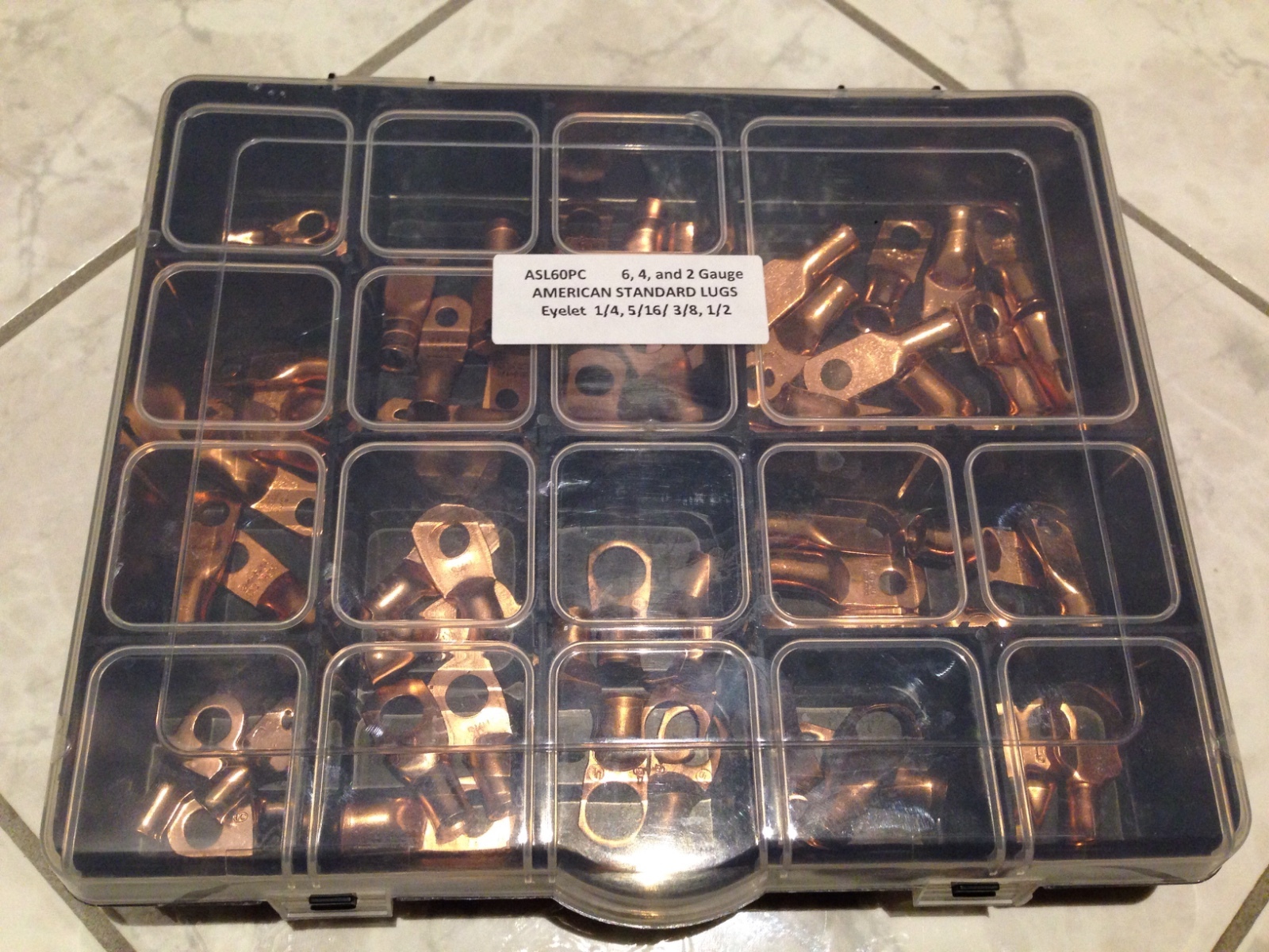 60pcs Copper Lug Assortment