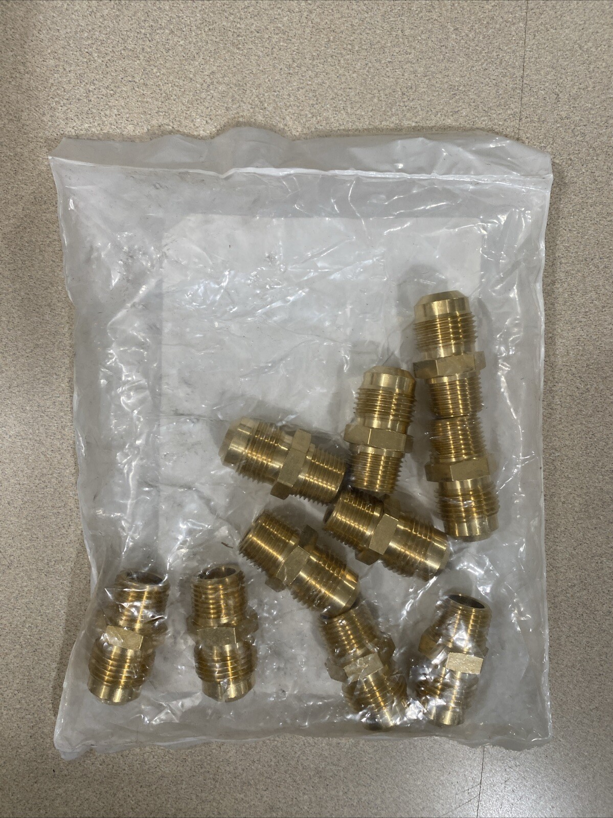 1/2 in. Flare x 3/8 in. MIP Brass Half-Union - pack of 10