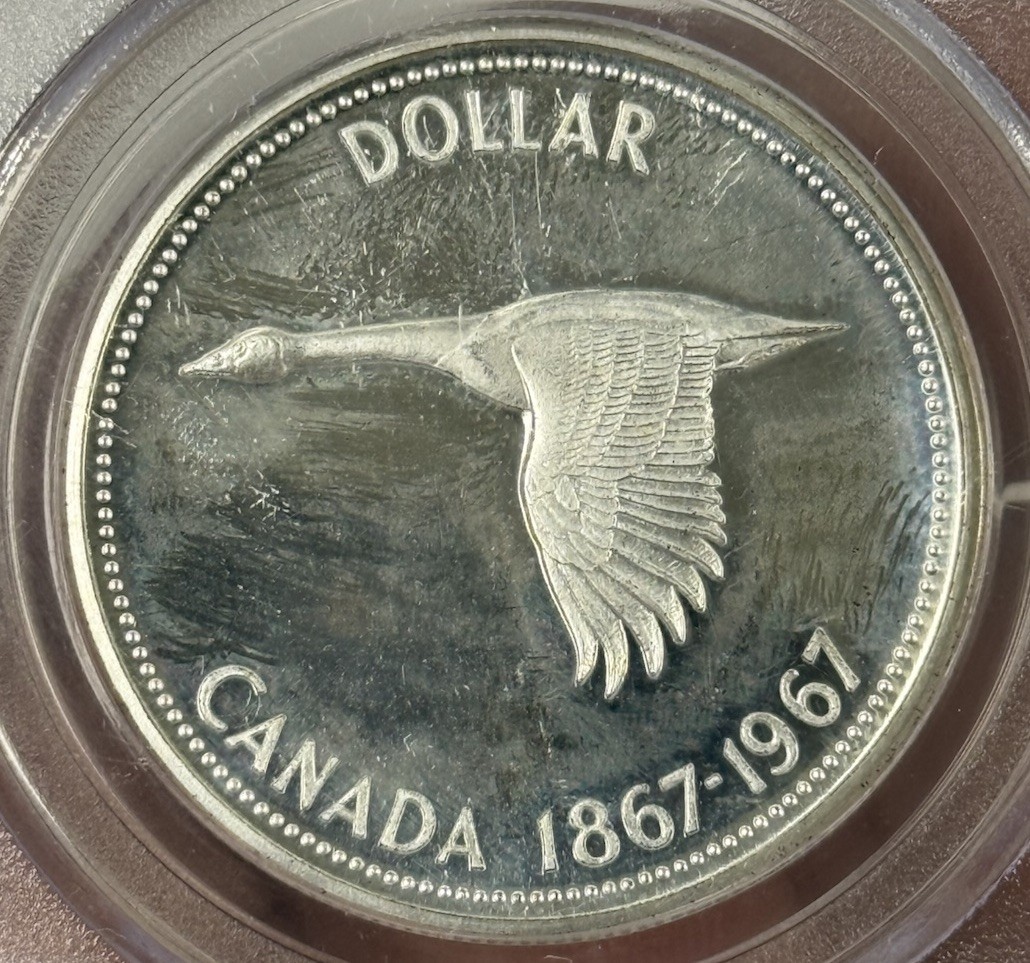 1967 CANADA Silver DOLLAR NGC PL-65 #2431