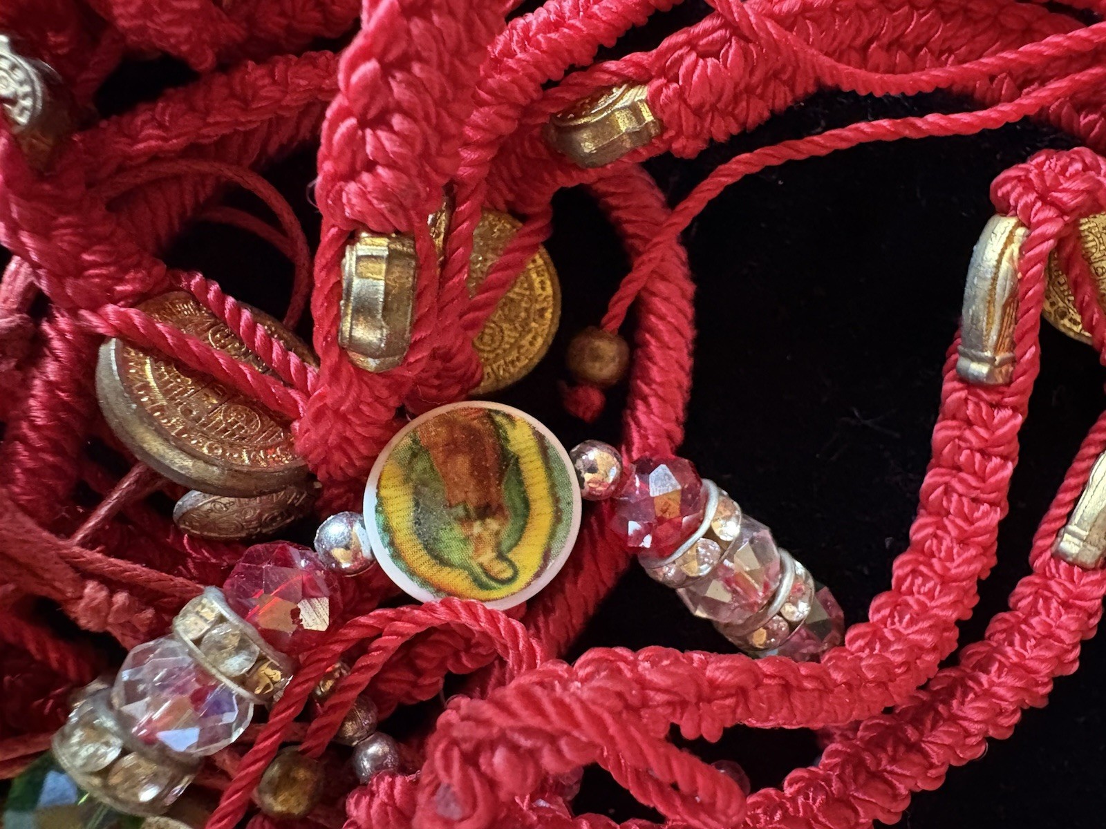 24 Red And Green Holy Handmade Bracelets