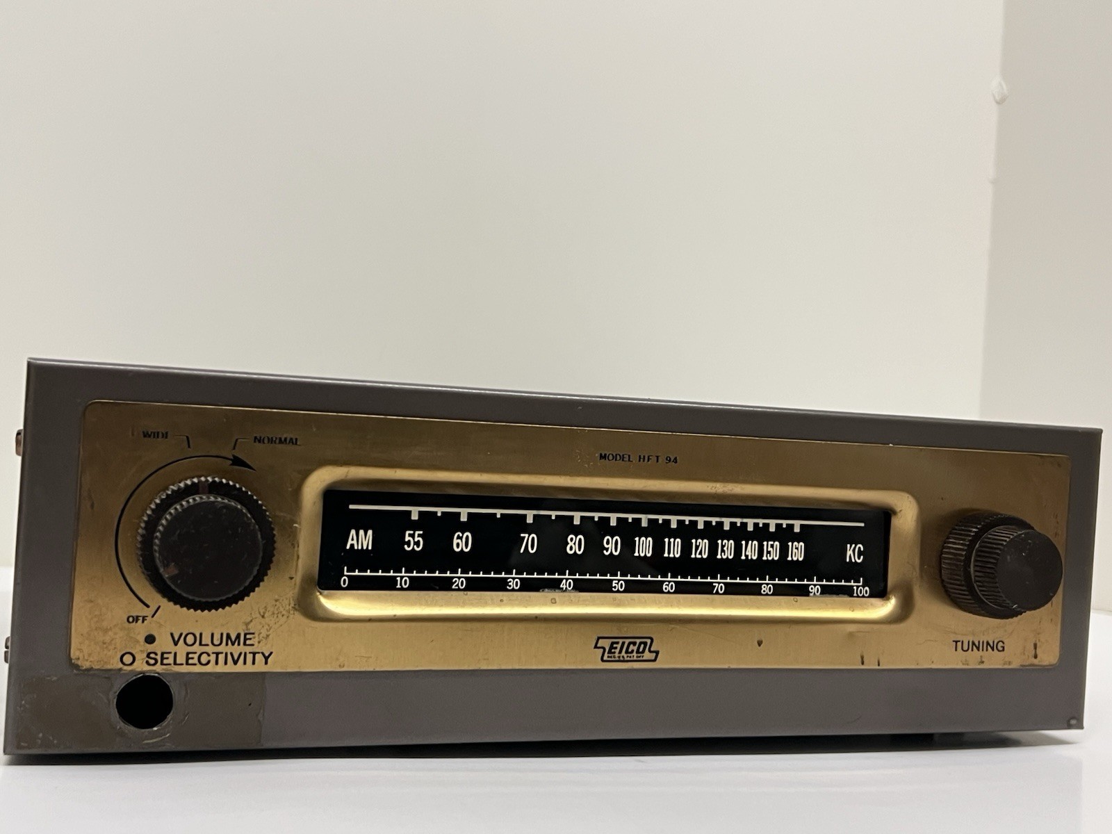 1959 Vintage EICO HFT-94 Tube Tuner - Untested