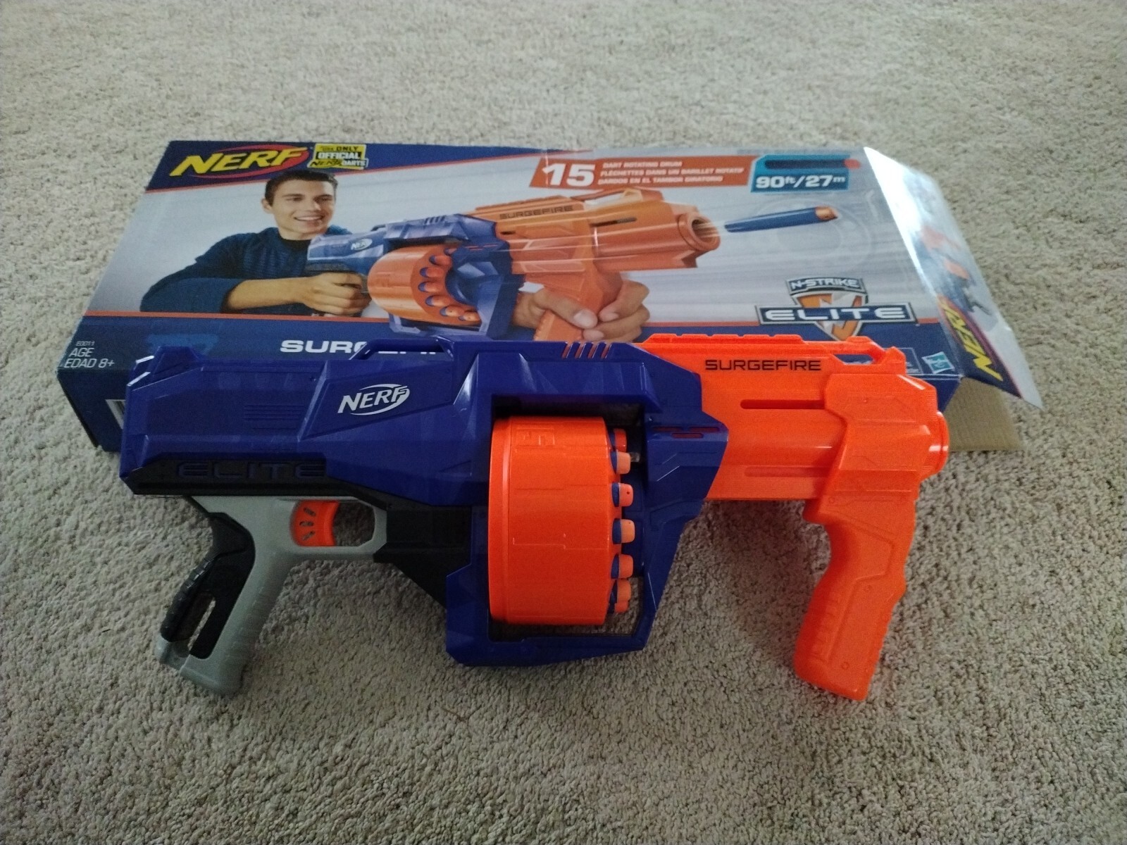 NERF N-strike Elite Surgefire Blaster Rotating Drum