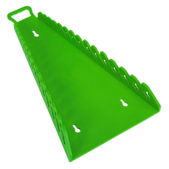 Sealey WR09HV Spanner Rack to hold 15 Spanners - Tool Box or Wall Mounted Hi-Vis
