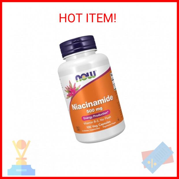 NOW Foods Supplements, Niacinamide (Vitamin B-3) 500 mg, Energy Production*, 100
