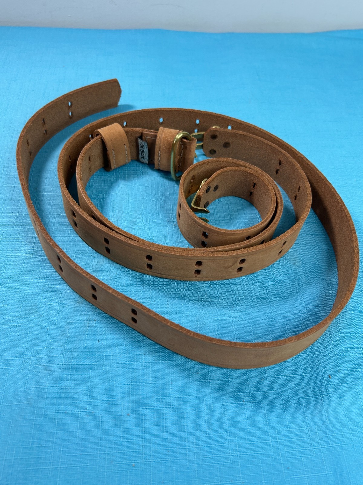 Thick Heavy Leather 1 ¼" Sling M1907 CS 1917 Tan