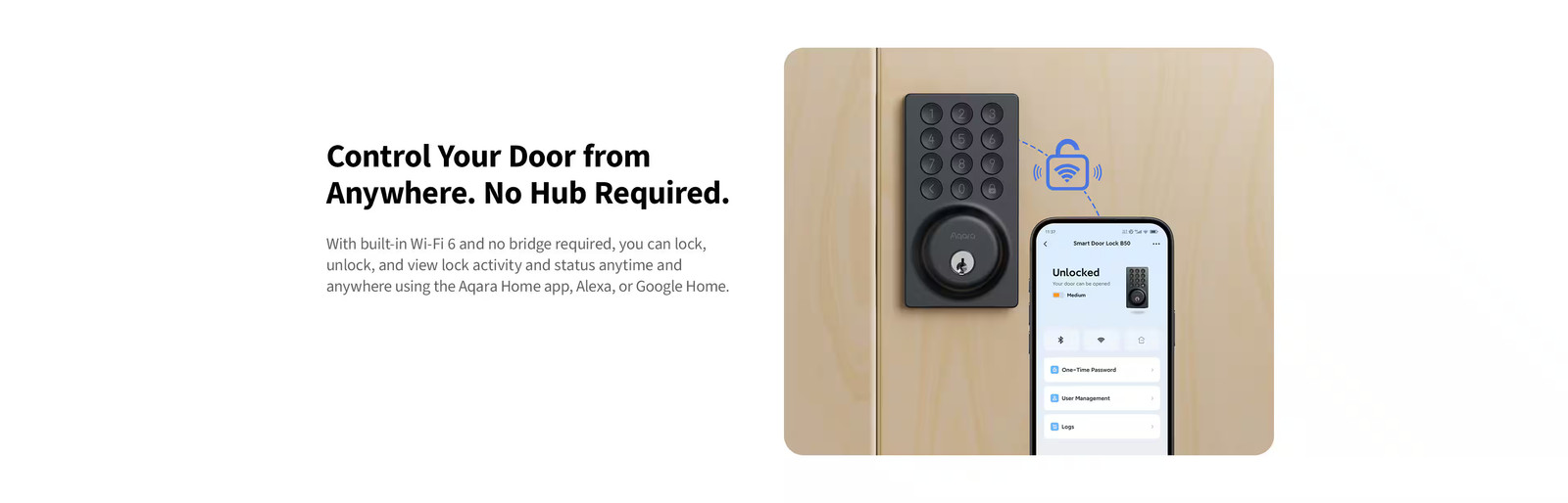 Aqara - Smart Lock B50 - Black