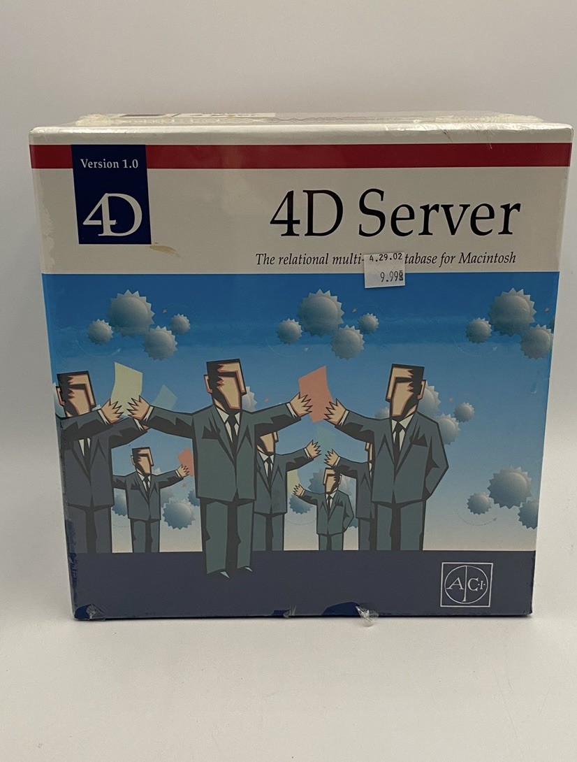 New Vintage Mac 4D Server Multi-user Database  Software Sealed