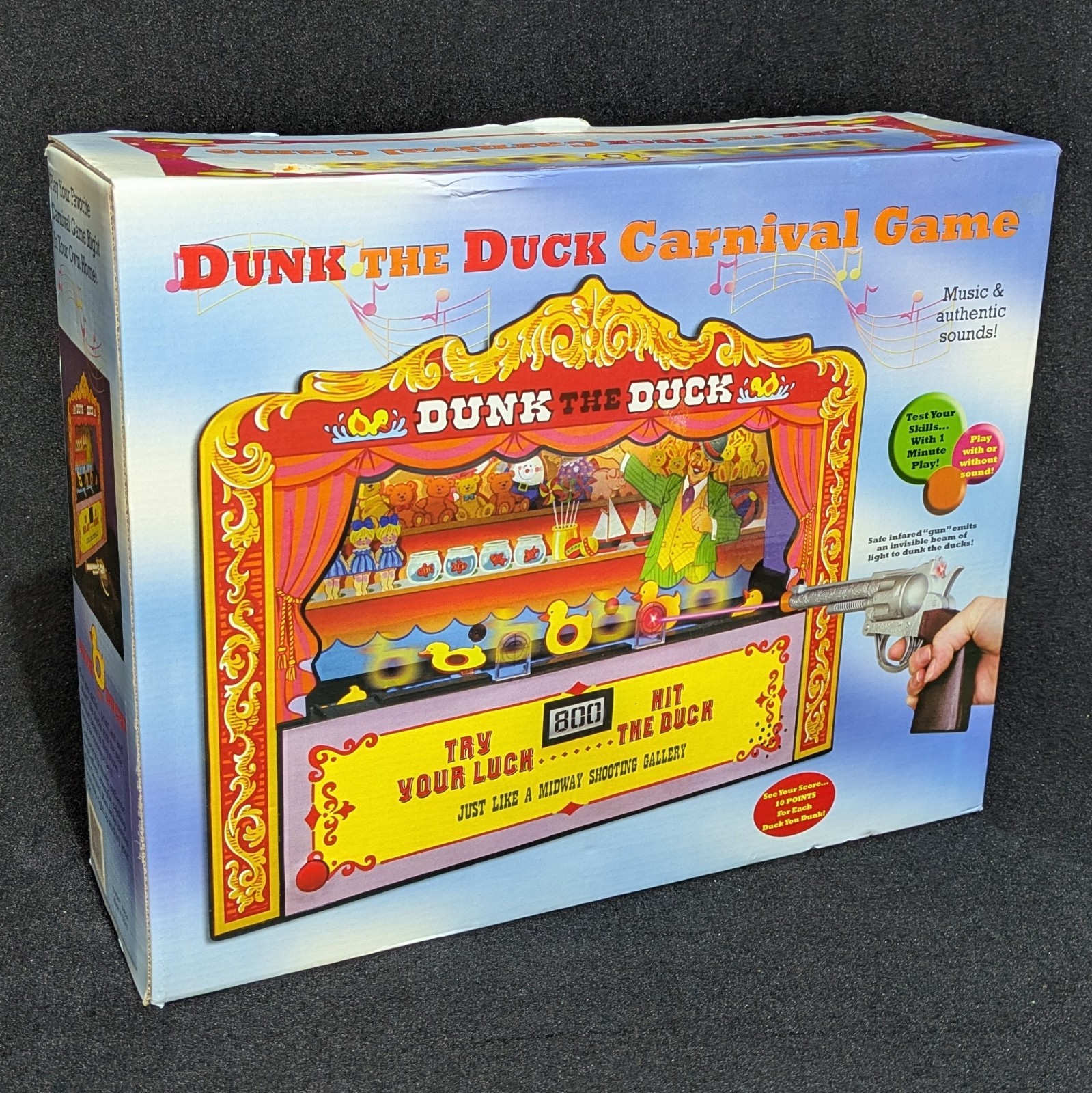 Dunk the Duck Carnival Game Midway Arcade Target Shooting Electronic Vtg SEALED