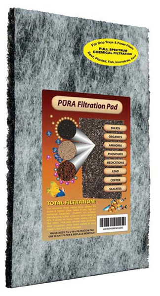 Pura Filtration Pad 7.5" x 10.5" - Full Spectrum Chemical Filtration Removal