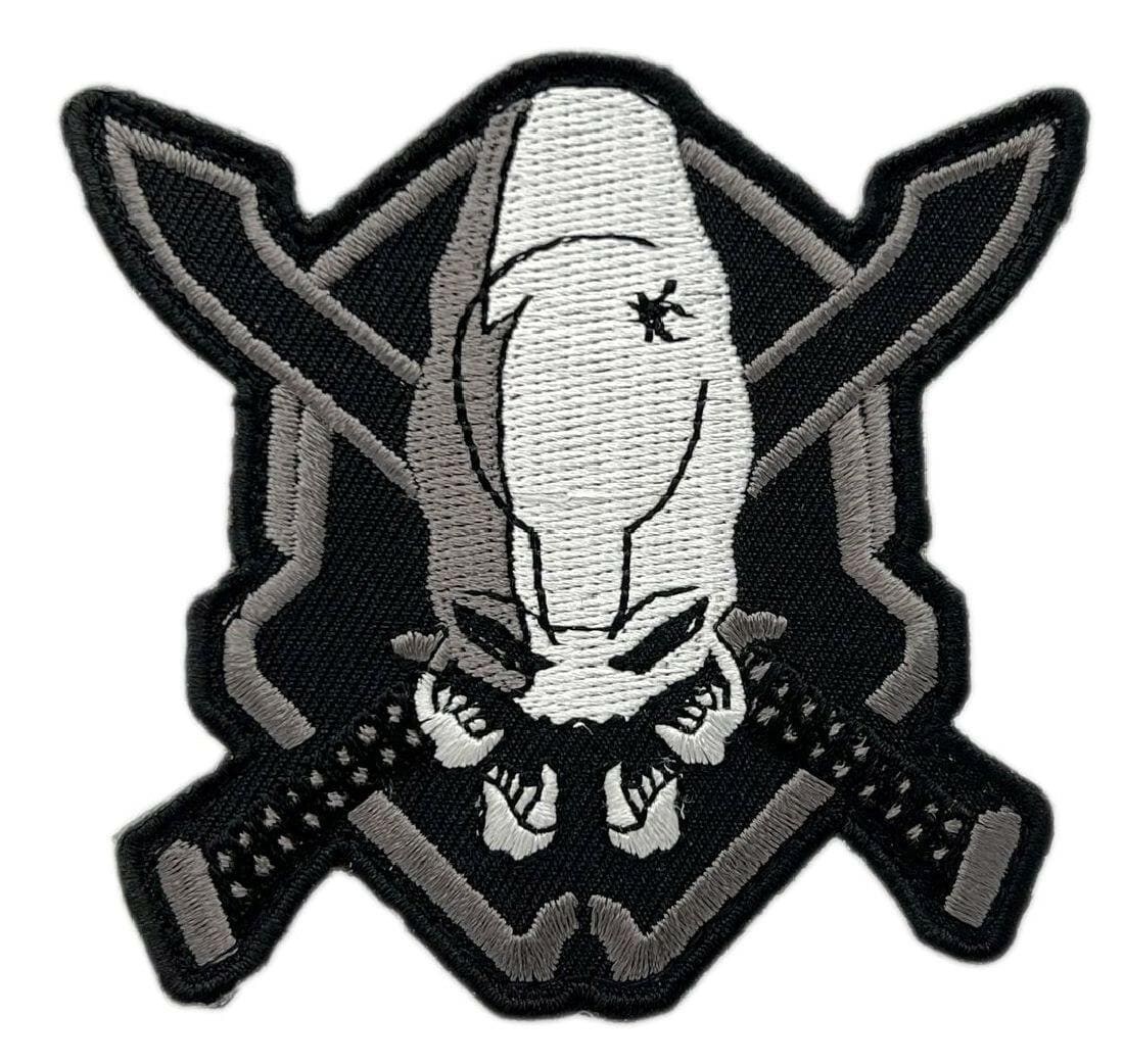 Wht/Blk Tactical Patch [3.50 inch - Hook Fastener Backing - HT2] (Legendary)