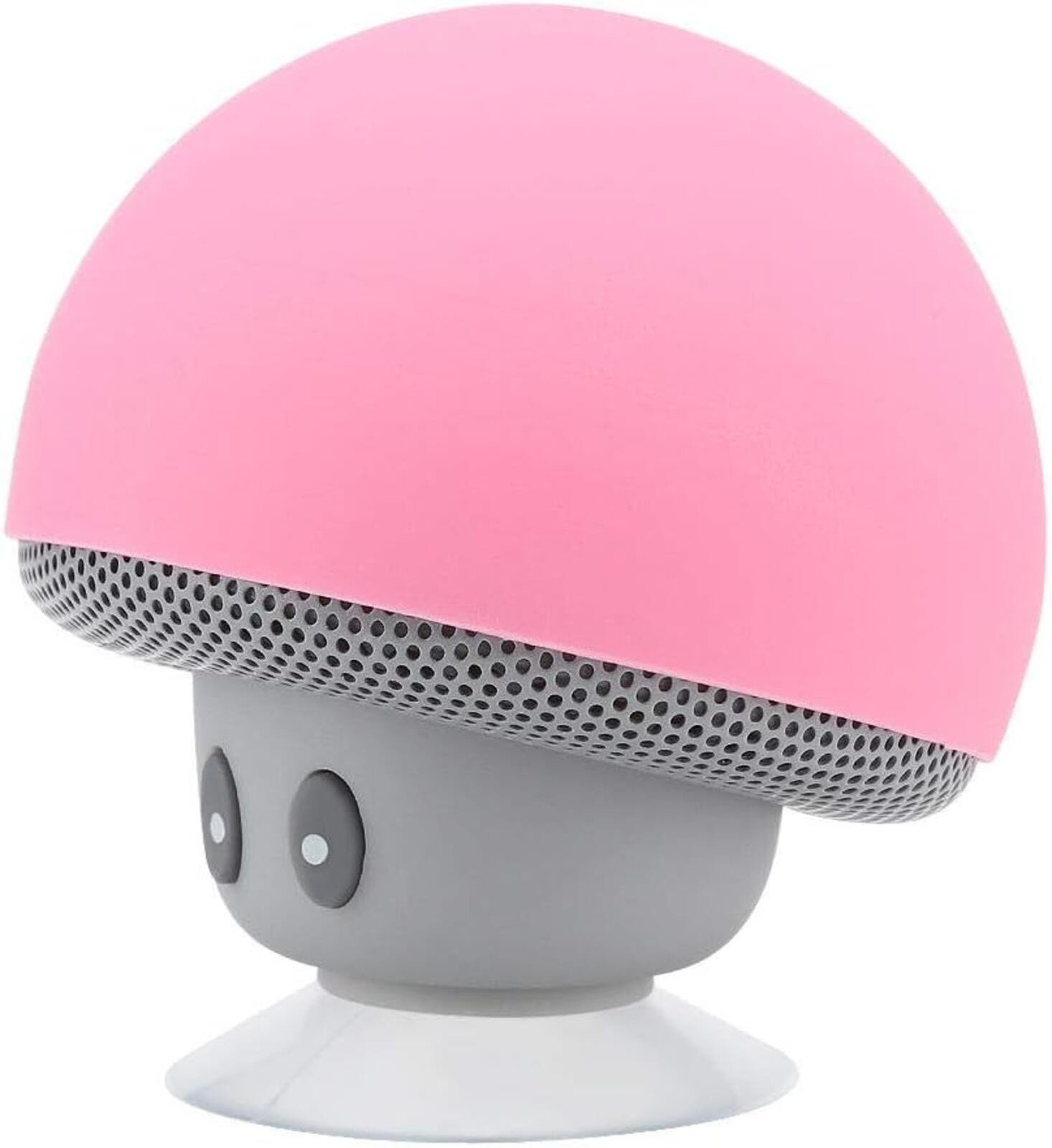 Ciglow Mini Bluetooth Mushroom Speaker, 5V 3W Wireless Audio with Suction Cup