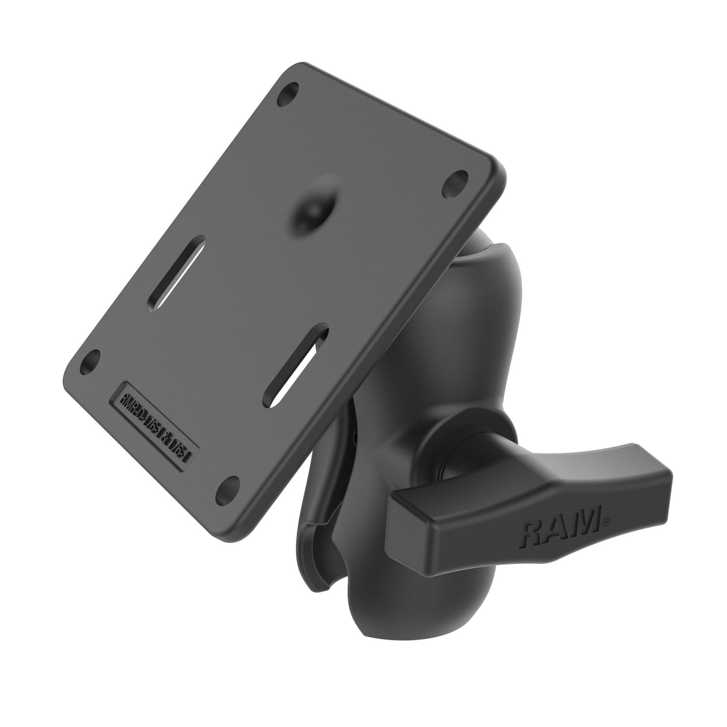 RAM-103U-B-2461  RAM Double Socket Arm with 75x75mm VESA Plate...
