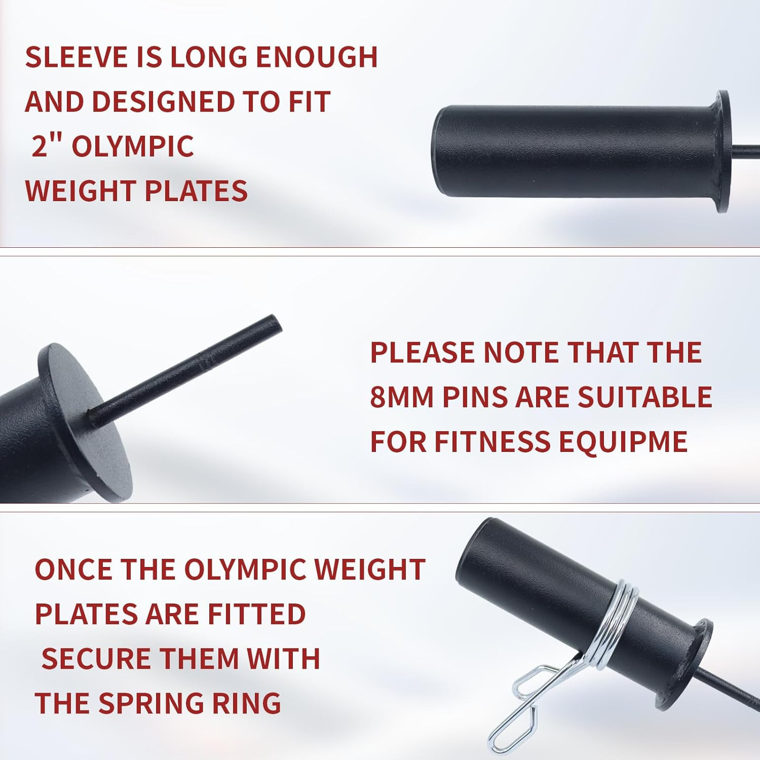 Weight Stack Pin and Spring Collar Weight Stack Extender Pin Commercial and Home