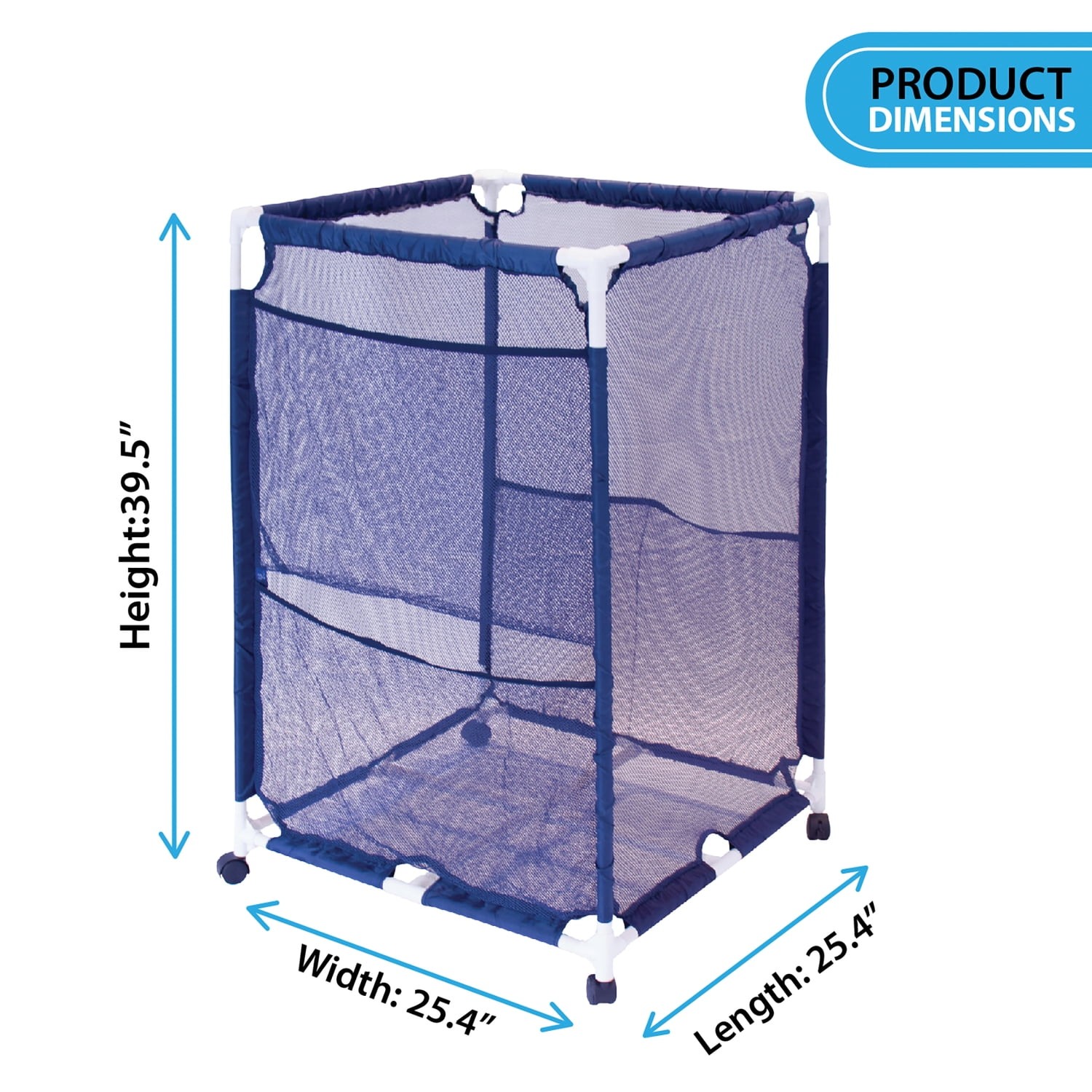 Pool Storage Mesh Rolling Organizer Medium Blue PBFT-1513
