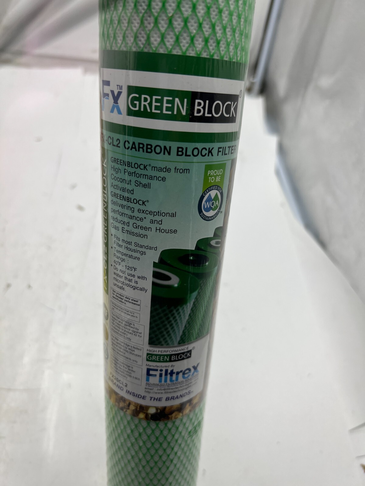 Filtrex FX20CL2 Green Block High Performance Carbon Water Filter 20"x2.5"