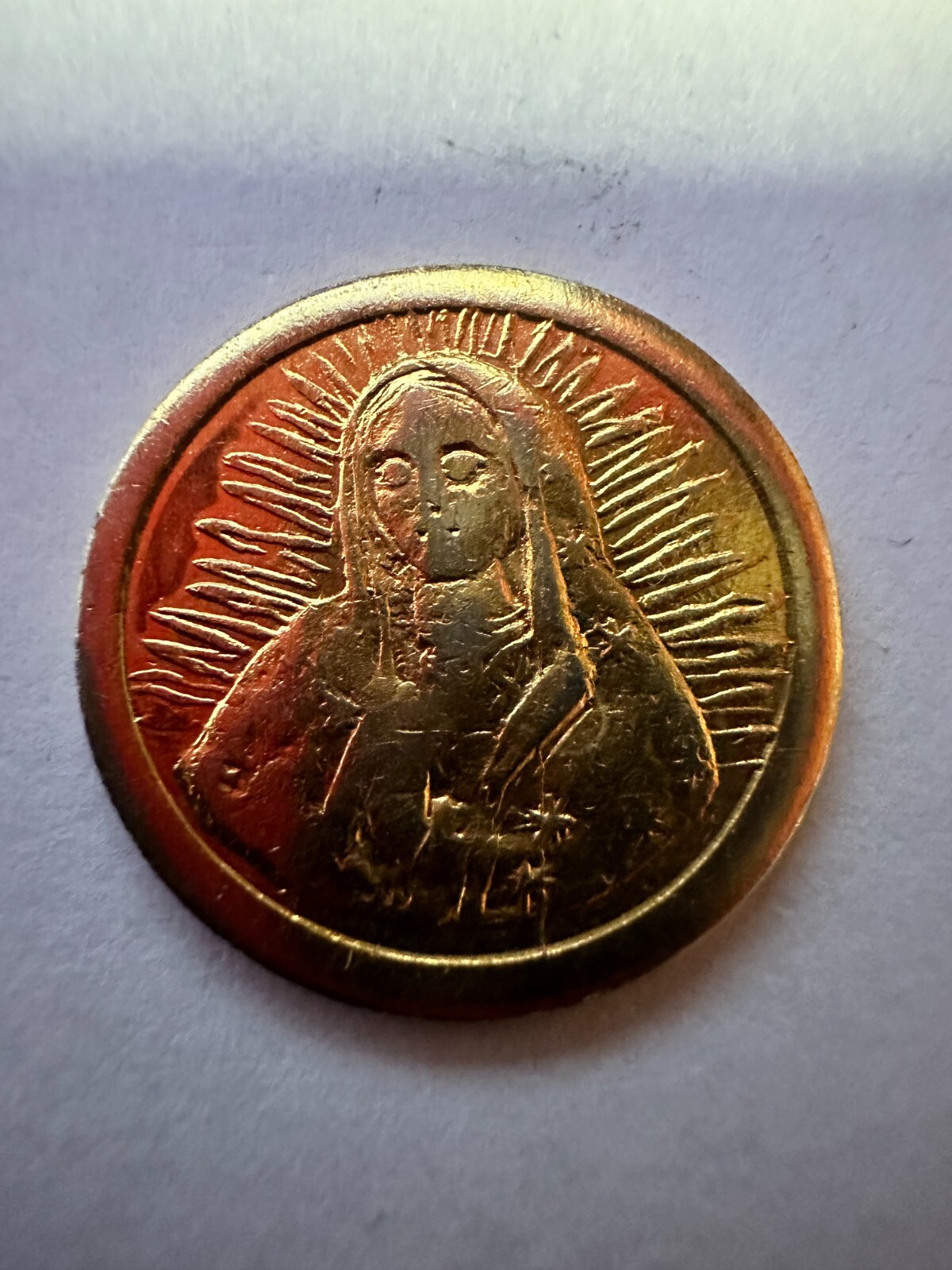 Mother Mary Coin Token 18mm