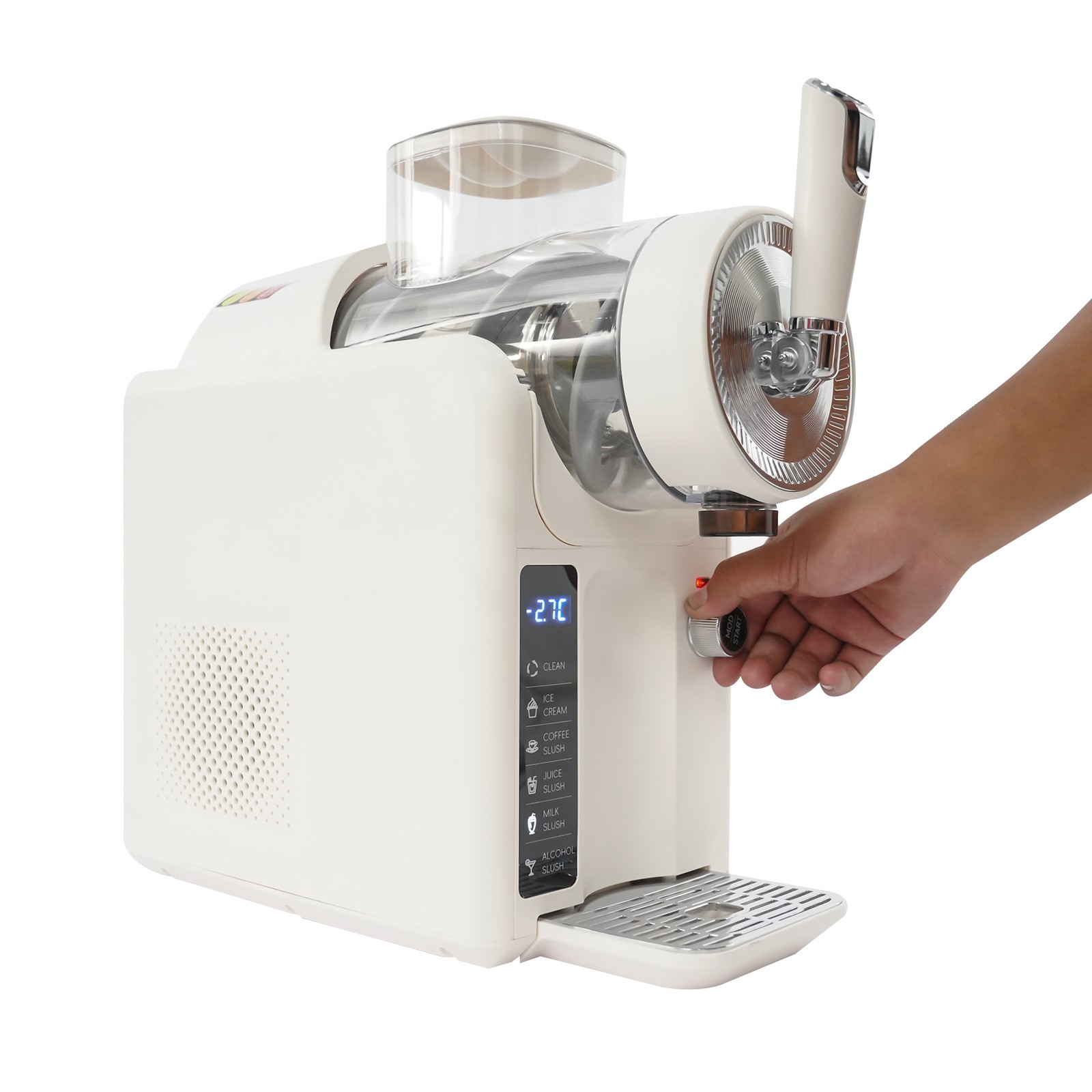 Frozen Drink Machine Set Shaved Ice Tool for Home with Self-Cleaning Function