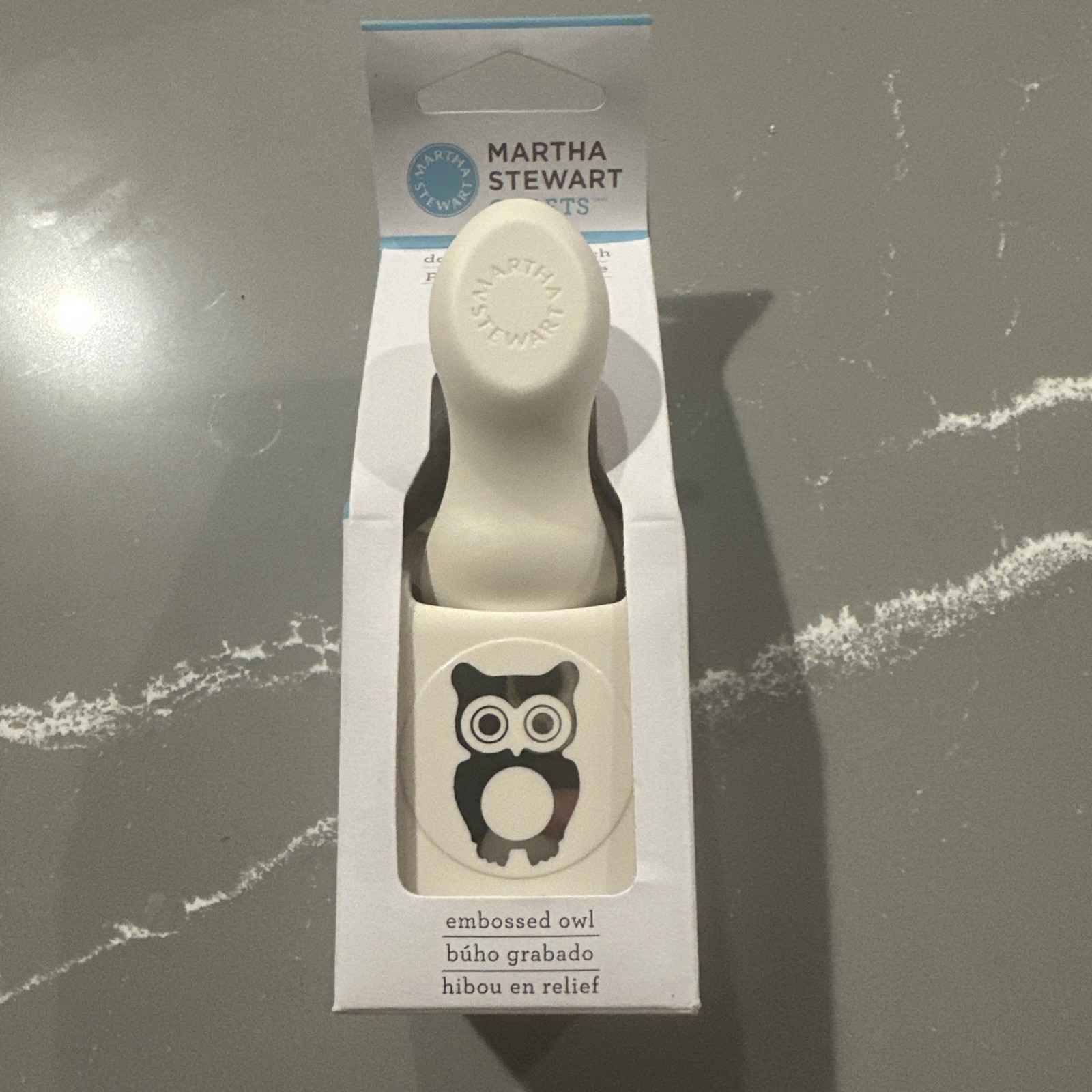 Martha Stewart Crafts Craft Punch Embossed Owl NEW NIB