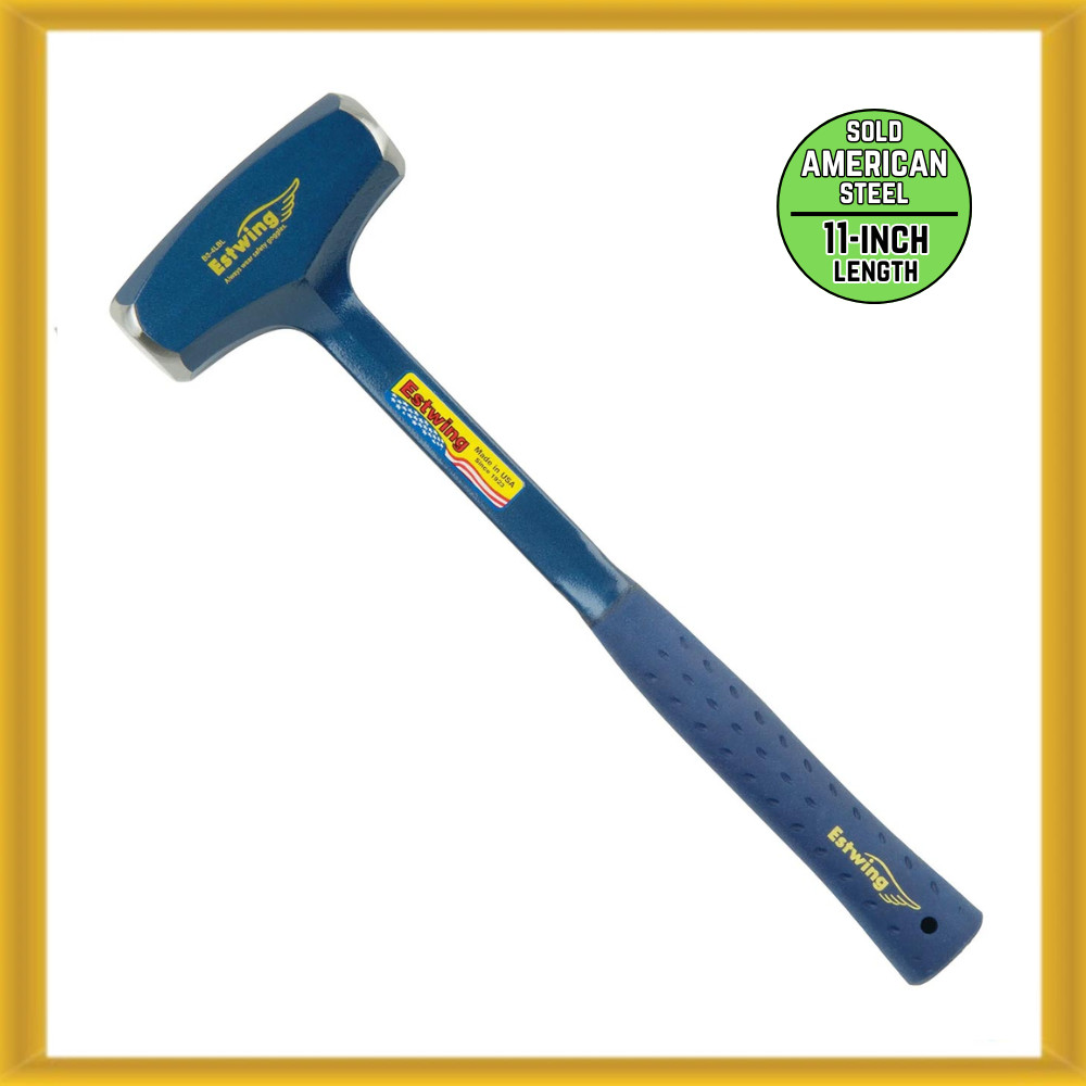 Estwing 4 lb. Solid American Steel Blue UV Coating Drilling Hammer (B3-4LB) NEW